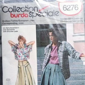 Burda Collection Speciale Pattern #6276 Size 10 to 20 Skirt and Top W Germany